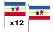 Mecklenburg-Vorpommern Hand Flags